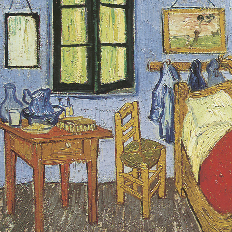 La chambre à coucher, 1889 par Vincent Van Gogh, reproduction d'art encadrée, H 13,5 po x l 15,5 po x P 1,25 po
