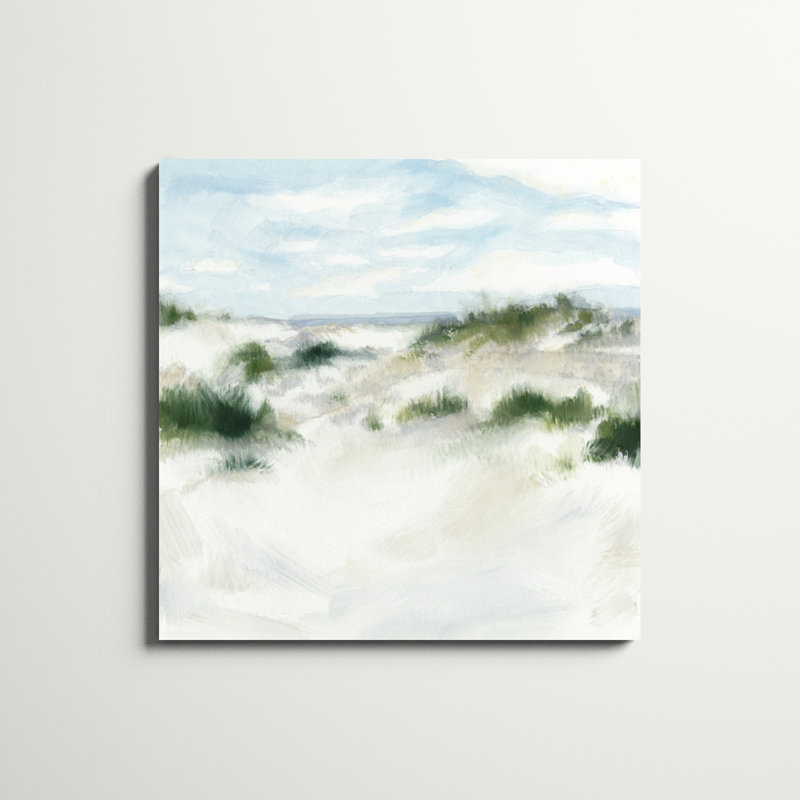 «White Sands I», peinture sur toile tendue, H 36 po x l 36 po