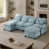Chenille bleu menthe est en rupture de stock