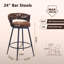 Tabouret de comptoir pivotant rembourré-1641284322-1611122030