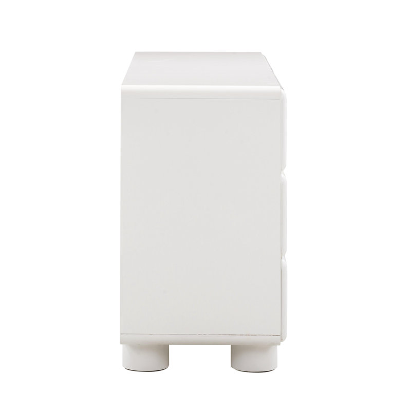 Commode 6 tiroirs Kamio, Blanc
