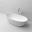 Baignoire de trempage autoportante à surface solide de 67 pouces blanc mat 25S01-17PS