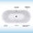 67" x 32" Freestanding Air Soaking Acrylic Bathtub with 208 Jets, 7 Colors LED Lights, Chromatherapy-50844336