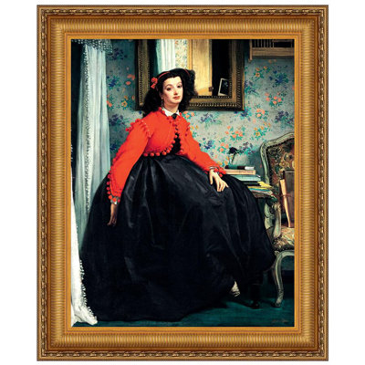 " Portrait Of Mlle. L.L. Young, 1864 " by James Tissot