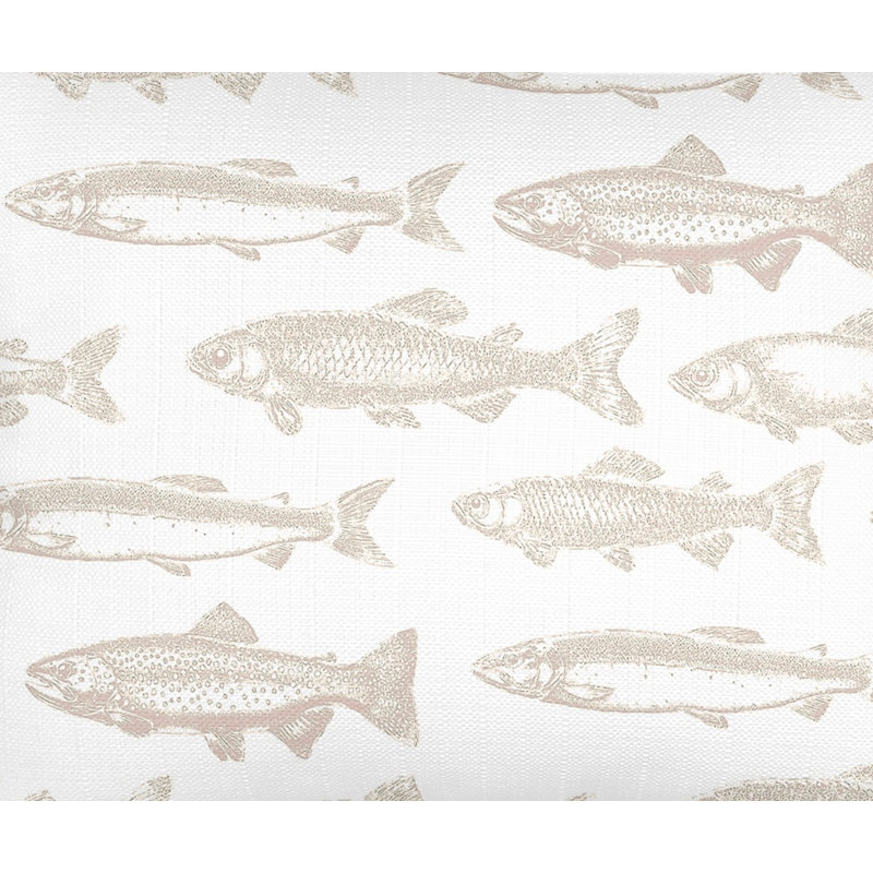 Printed Pillows Linen Pillow Cover, Beige, Rectangle 14" H x 20" W, Pillow Cover Only - No Insert