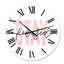 Restez concentré en citation rose et noire - Horloge murale moderne-59913081