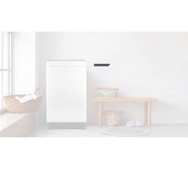 Compact White Stainless Steel Top-Loading Portable Washer