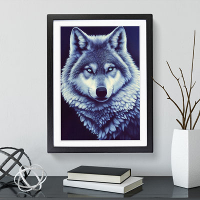 Mesmerising Wolf - Framed Print