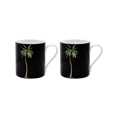 Palm - Black - Mug Set