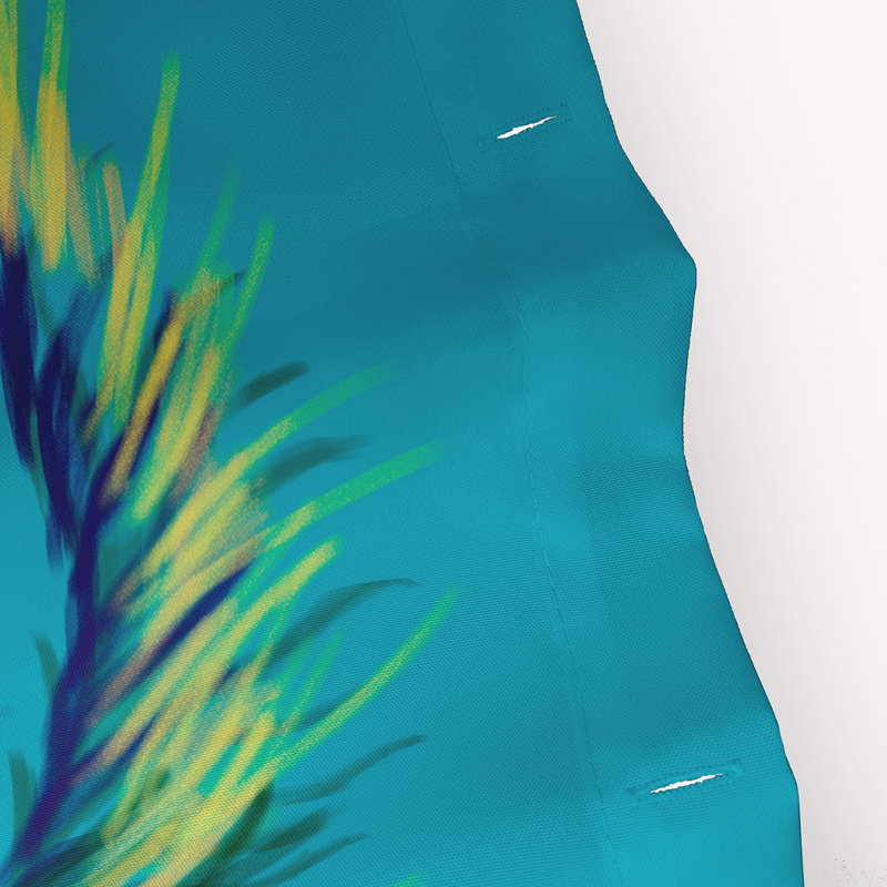 Rideau de douche simple Eastbourne, Turquoise
