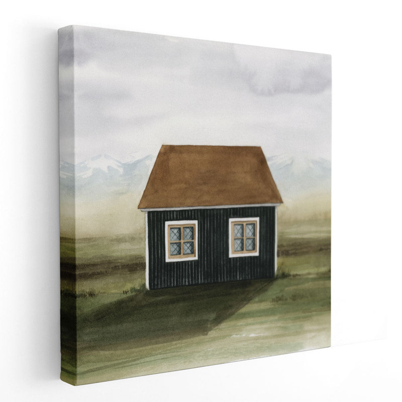 Nordic Cottage II - reproduction d'art sur toile, H 30 po x l 30 po