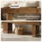 63" Solid Wood Entryway Bench with Asymmetrical Legs