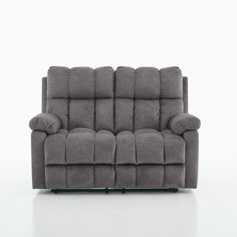 2 Seater Fabric Reclining Loveseat