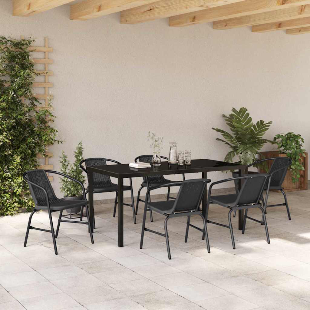 Latitude Run 6 - Person Patio Dining Set with Rectangular Table ...