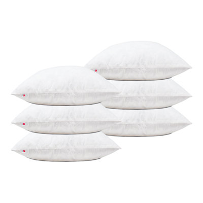 Duck Feather Filled Cushion Inserts Pack Of 6 – 100% Cotton Cushion Inner For Sofa, Couch & Bed - Decorative Throw Pillow Filler – Natural Feather Decorative Pillow Inserts