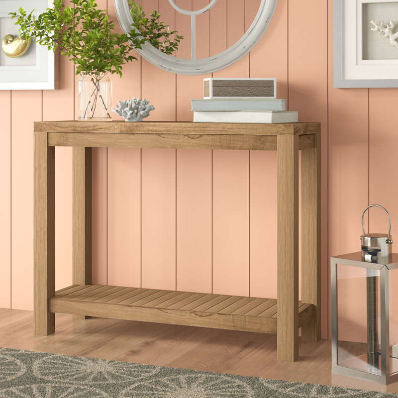 Fources 47.25'' Solid Wood Console Table, Brown