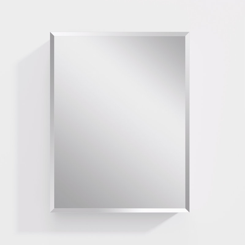 Rectangular mirror cabinet