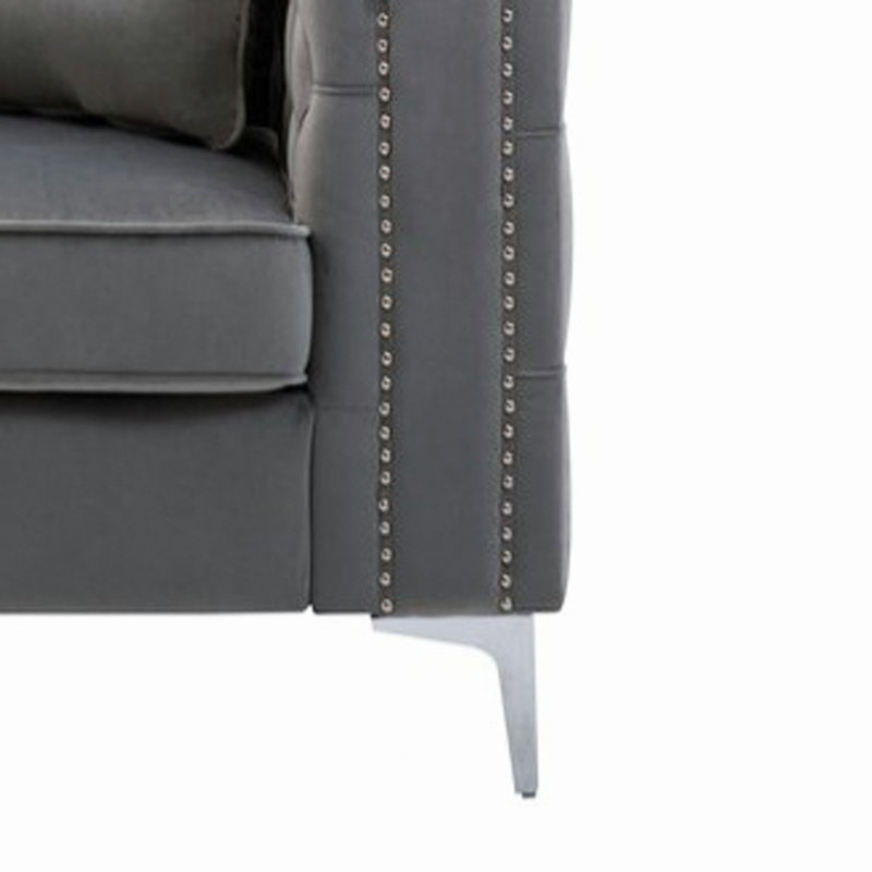 Causeuse en velours Lorreto