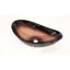 Novatto 15'' Black/Copper Glass Oval Bathroom Sink