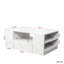 Table basse à DEL, table basse moderne, table basse de rangement avec 2 tiroirs et tablette latérale ouverte-810837950