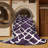 Machine Washable Trellis Purple Area Rug