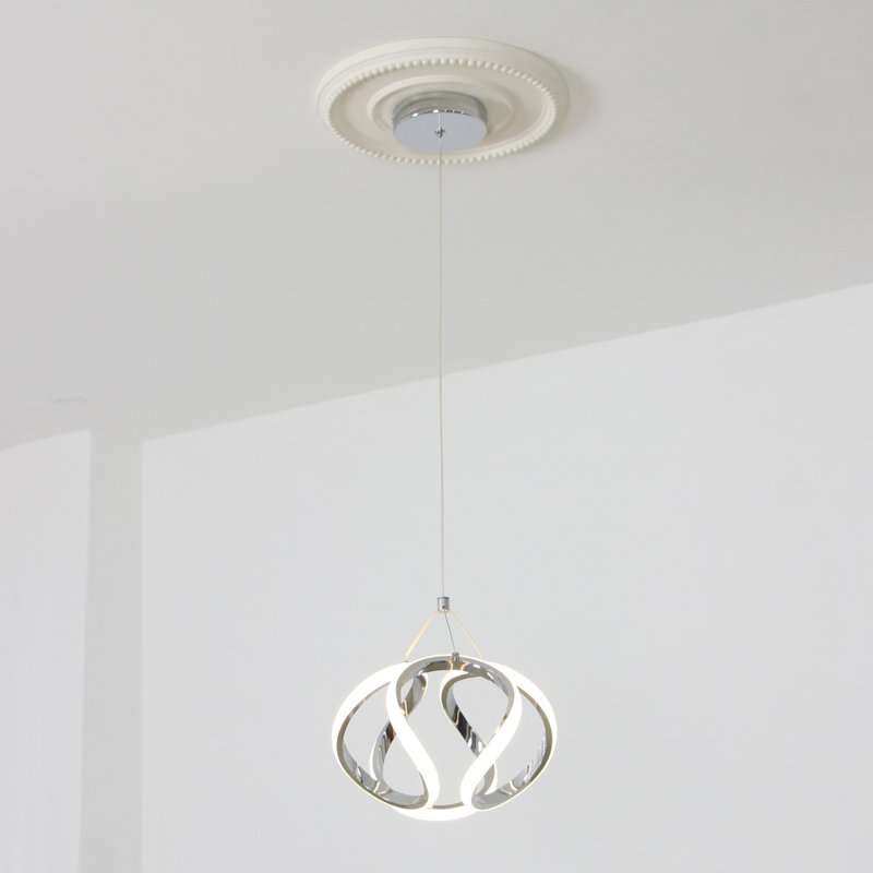 Christela 1 - Light LED Pendant, Polished Chrome