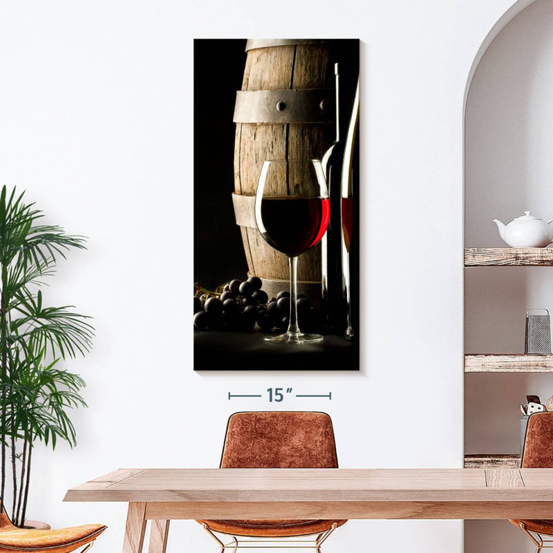 Impression sur toile Cabernet Wine, H 48 po x l 24 po x P 1,25 po