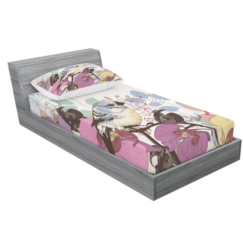 Microfiber Sheet Set, Twin XL Sheet Set with Fitted Sheet