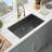 32‘’ L x 19‘’ W Undermount Single Bowl Stainless Steel Kitchen Sink with Sink Grid, Strainer and Roll-up Rack