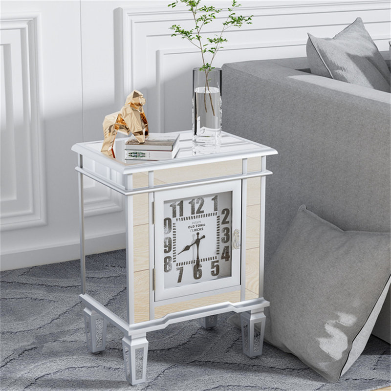 Brompton Glass Top End Table