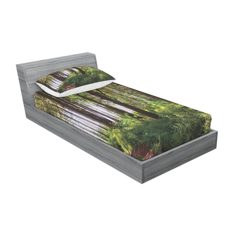 Microfiber Sheet Set, Twin Sheet Set with Fitted Sheet