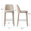 Tabouret de comptoir moderne 25 "entièrement rembourré en tissu-1735674788