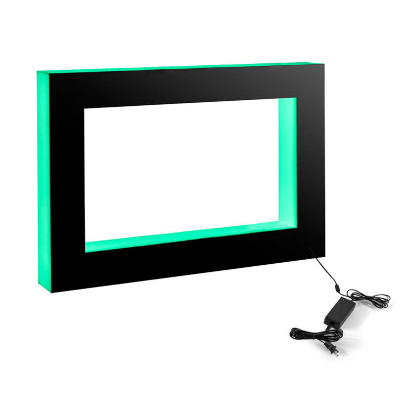 Support à vin mural noir, H 23,6 po x l 35,4 po x P 4,3 po