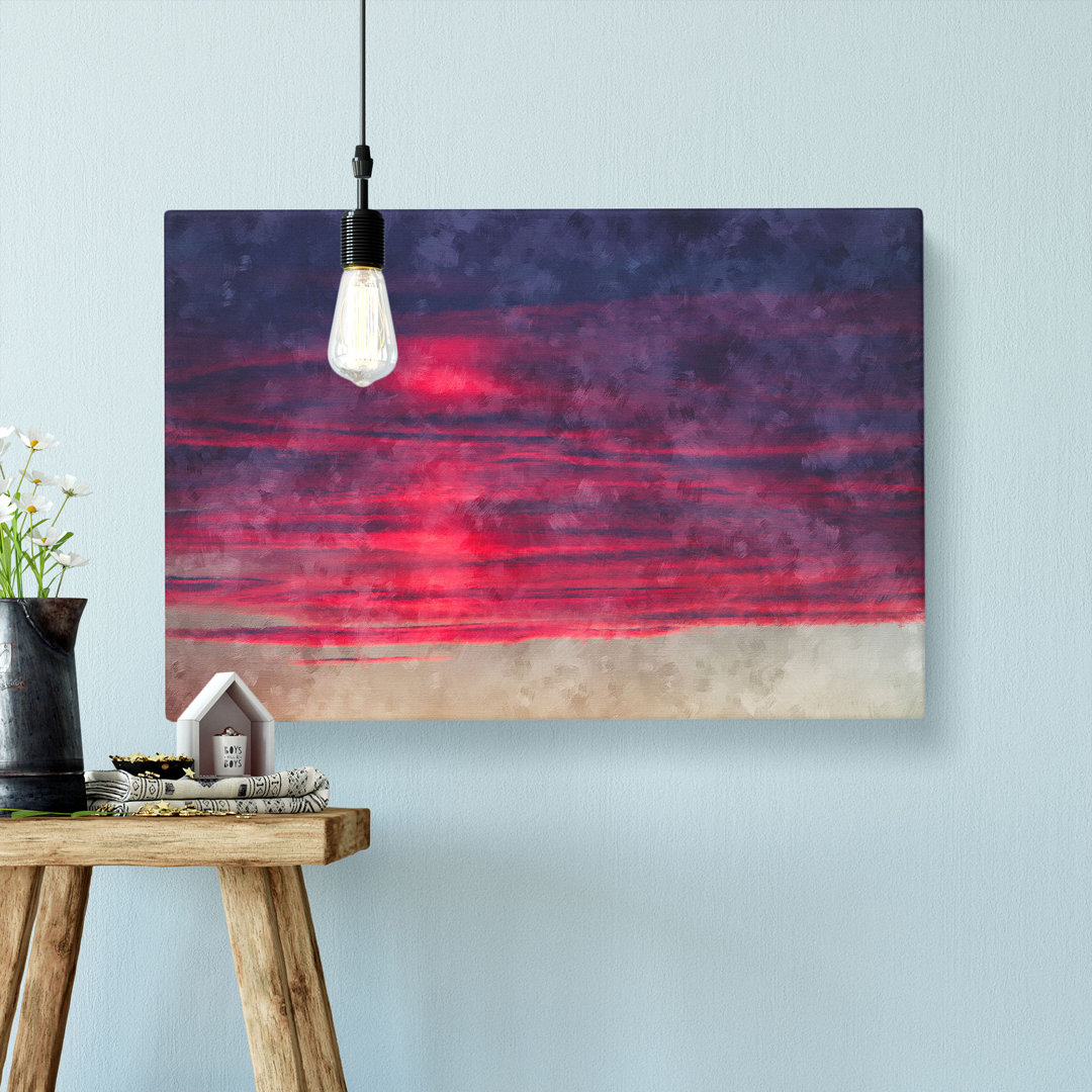Burning Clouds Painting - Wrapped Canvas