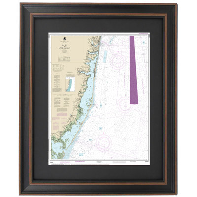 Sea Girt To Little Egg Inlet, NJ | Nautical Chart | Framed Print