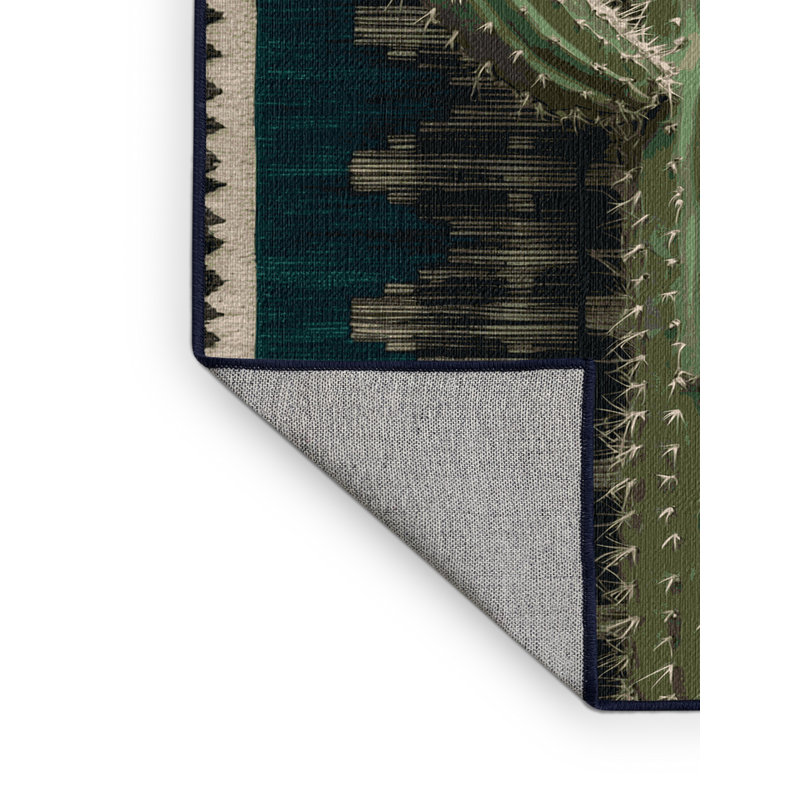 Tapis lavable Cholla Southwestern, Rectangulaire 2 pi x 3 pi