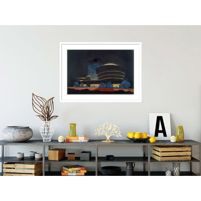 «Solomon R. Guggenheim Museum New York NY» par Frank Lloyd Wright, impression giclée encadrée