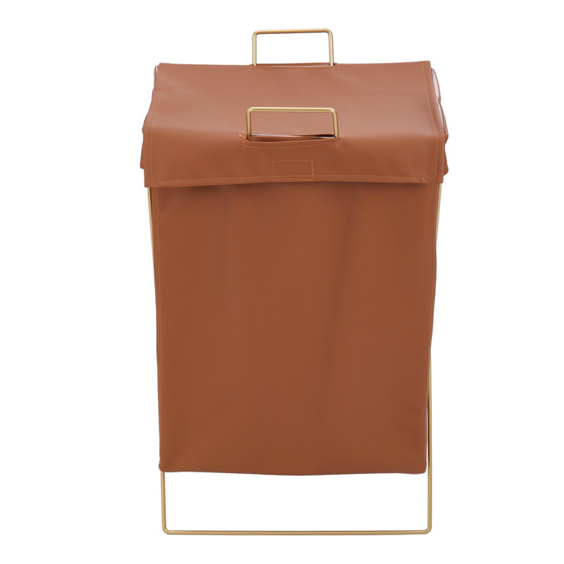 Beva Metal Laundry Room Organizer, Brown/Gold