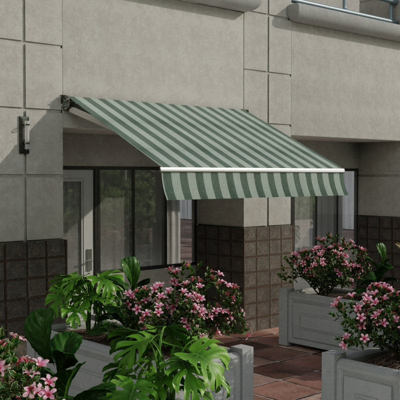 Tissu Sunbrella à rayures 46 po, Taillis de sauge