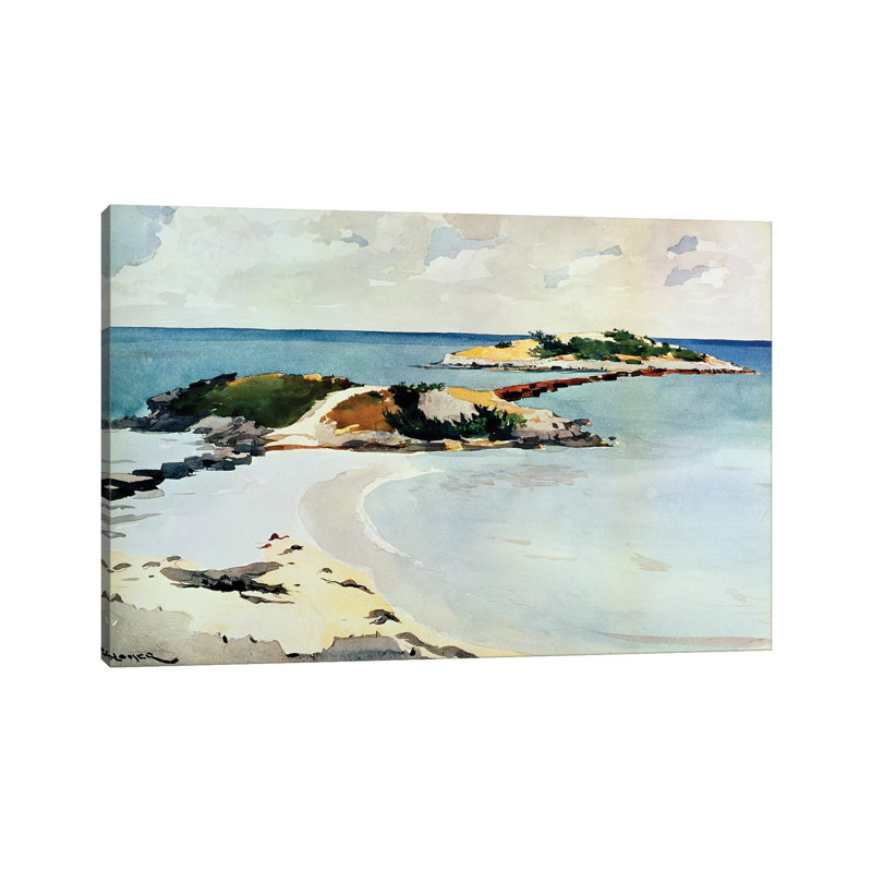 Gallows Island by Winslow Homer - Painting on Canvas, Wrapped Canvas, 20.32cm H x 30.48cm W x 1.91cm D