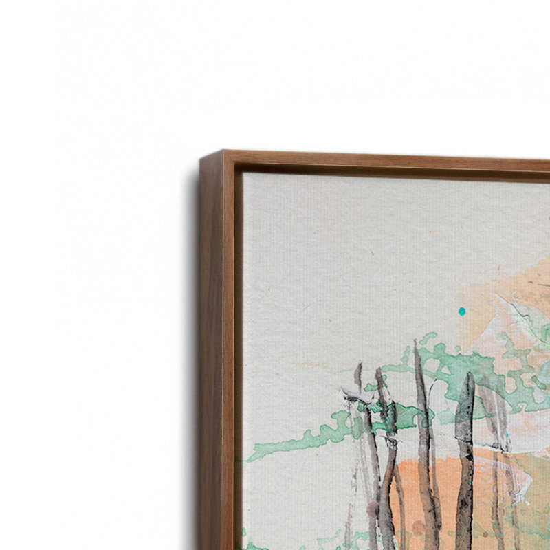 «Glory Abstracts V» par Allison Ford, reproduction d'art sur toile, H 18 po x l 12 po, Brun