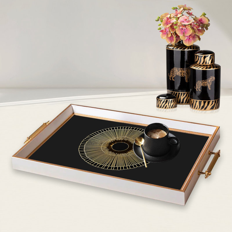 Élégant plateau en verre de 19,7 po x 11,4 po x 1,4 po | Fabrication 100% verre durable | Facile à nettoyer avec un chiffon humide | Idéal pour le service, la présentation décorative et l'organisation | Ajout élégant à la décoration intérieure