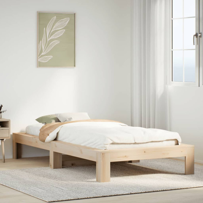Bed, 100 x 200cm, Brown