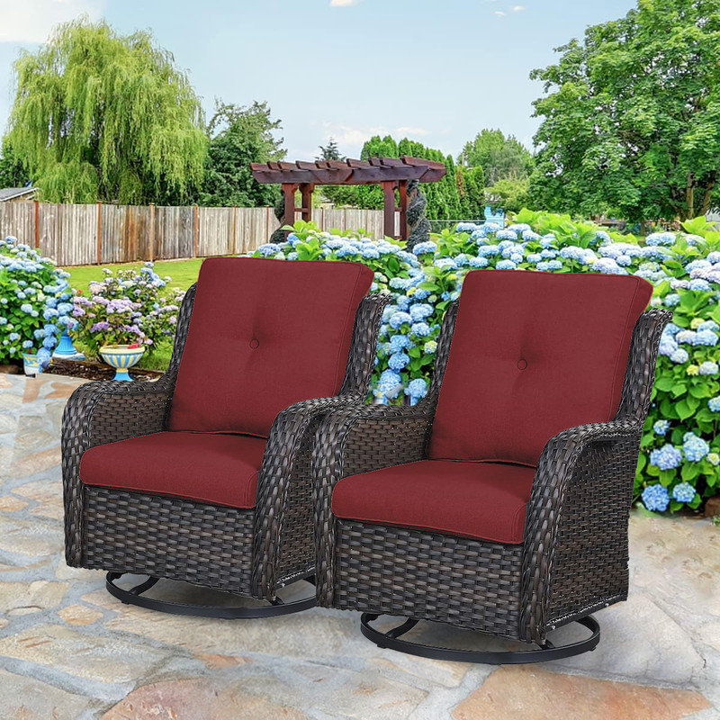 Wildon Home® Brodin Outdoor Glider Chair Wayfair