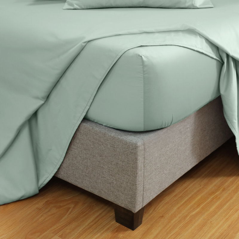 Martex Restore Solid - Soft, Breathable, Cotton Blend, Temperature Regulating, Queen Sheet Set with 2 Pillowcases, Sage
