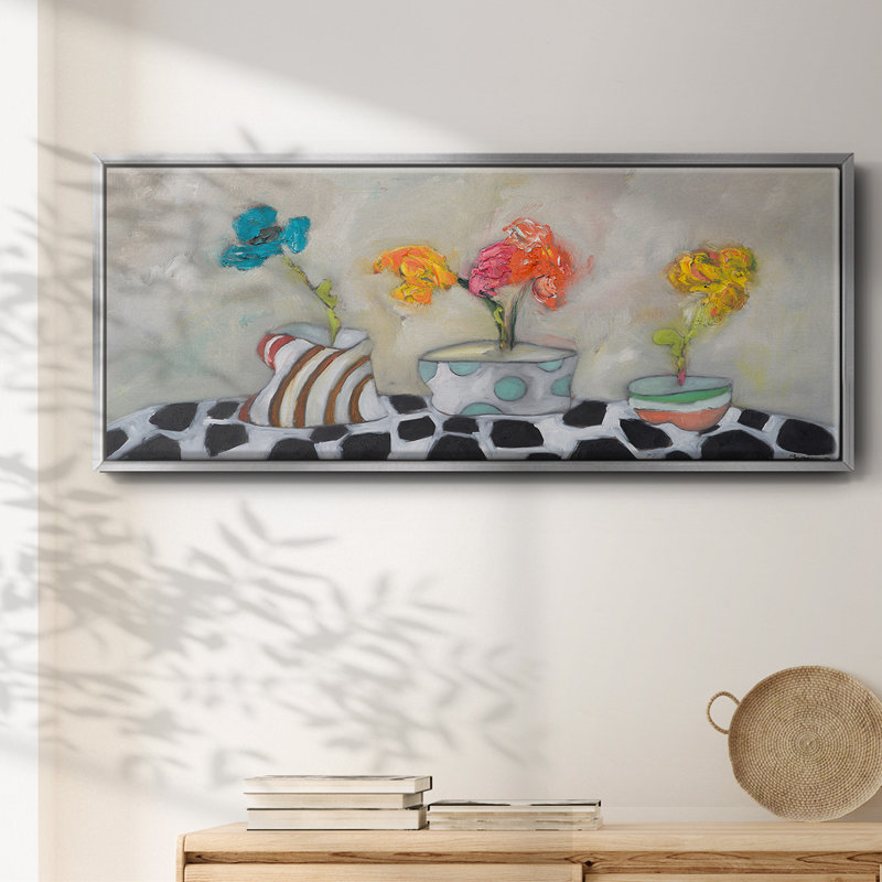 Three Amigos- Framed Canvas, 20" H x 50" W