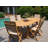 Arrion Extendable Oval Teak Outdoor Dining Table