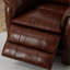 Fauteuil inclinable et pivotant avec repose-pieds manuel cognac brésilien-1381611169