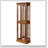 Curio Cabinet Lighted Curio Diapaly Cabinet with Adjustable Shelves and Mirrored Back Panel