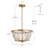 Hatfrneld 3 - Light Durm Chandelier with Beaded Accents-1954535675